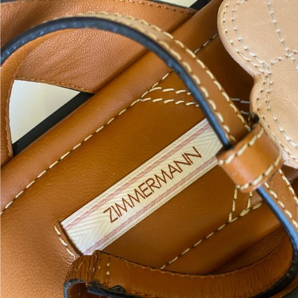 Zimmermann || Rock Pool Seashell Starfish Sandals Pink Yellow 38 - Picture 5 of 9